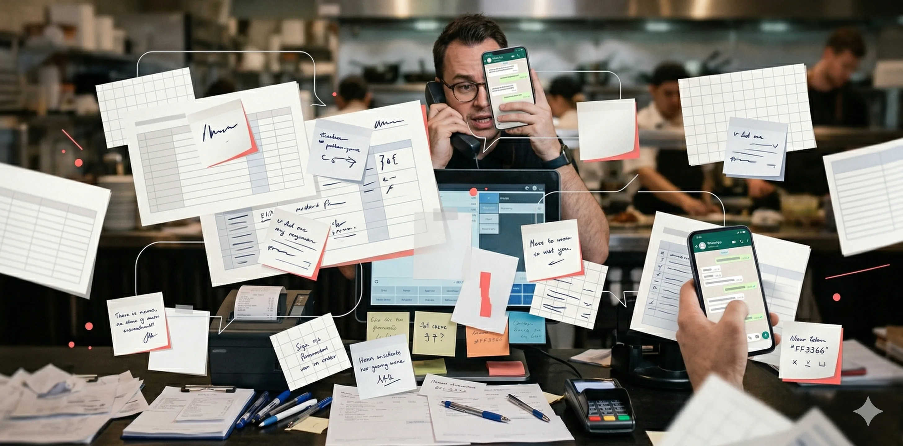 Phones and DMs during rush